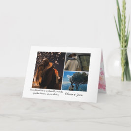 Personalisierte Foto-Collage Grußkarte Dankeskarte