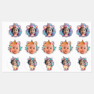 PERSONALISIERTE Foto cupcake Toppers Aufkleber Uni