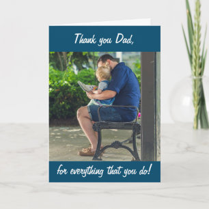 Personalisierte Foto Danke Papa Vatertagskarte Karte