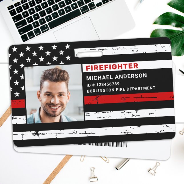 Personalisierte Foto Fireman-ID-Karte Firefighter- Ausweis (Von Creator hochgeladen)