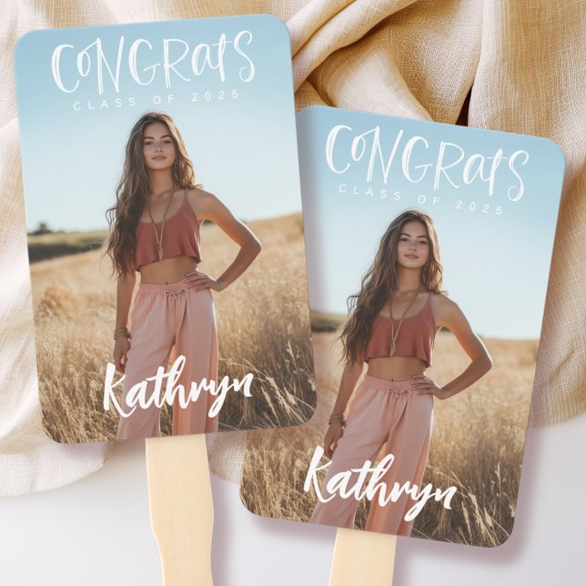 Personalisierte Foto Glückwunschs Grad 2025 Abschl Fächer (Von Creator hochgeladen)