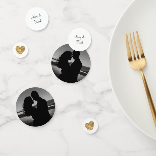 Personalisierte Foto-Hochzeit Konfetti (Gruppe)
