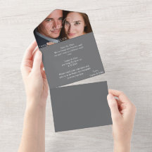 Personalisierte Foto-Hochzeitskarte mit individuel