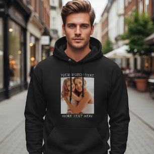 Personalisierte Foto-Hoodie mit individuellem Text Hoodie