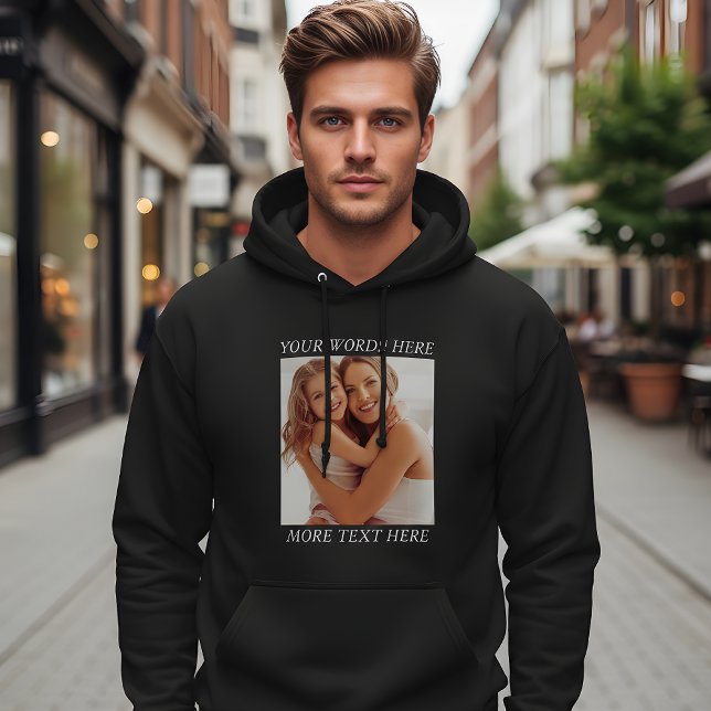Personalisierte Foto-Hoodie mit individuellem Text Hoodie (Von Creator hochgeladen)