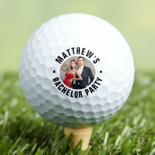 Personalisierte Foto-Junggesellenparty Golfball