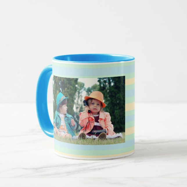 Personalisierte Foto-Kaffee-Tasse für Großmutter Tasse (Vorderseite Links)