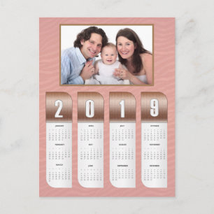 personalisierte Foto-Kalender 2019 Postkarte