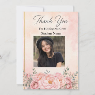 Personalisierte Foto-Lehrer-Dankeskarten-Geschenk Dankeskarte