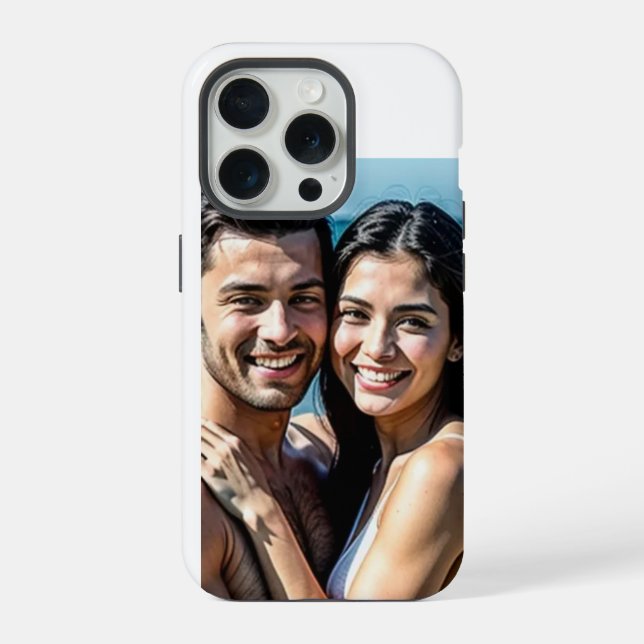 PERSONALISIERTE FOTO-MONOGRAMM Case-Mate iPhone-Hü iPhone Hülle (Rückseite)