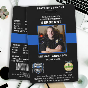 Personalisierte Foto Polizeidienstausweis Polizei Ausweis