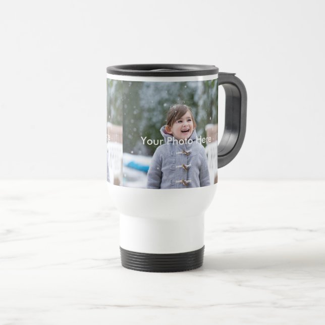 Personalisierte Foto-Reise/Pendler-Tasse Reisebecher (VorderseiteRechts)