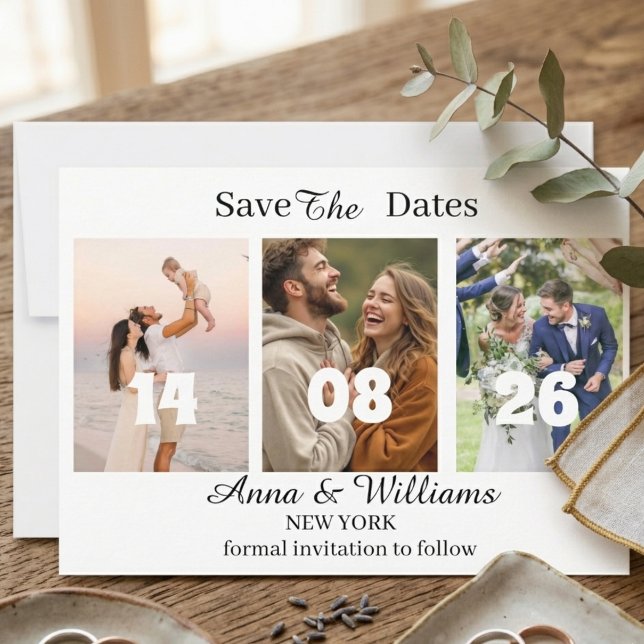 Personalisierte Foto-Save-the-Date-Einladung Save The Date (Von Creator hochgeladen)