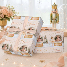 Personalisierte Foto-Schneekugel Nussknacker Balle Geschenkpapier