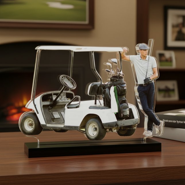 Personalisierte Foto-Statuette Freistehende Fotoskulptur (Personalized Golf Player Photo Statuette)