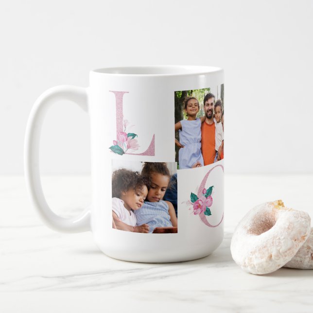 Personalisierte Foto Tasse für sie (Mit Donut)