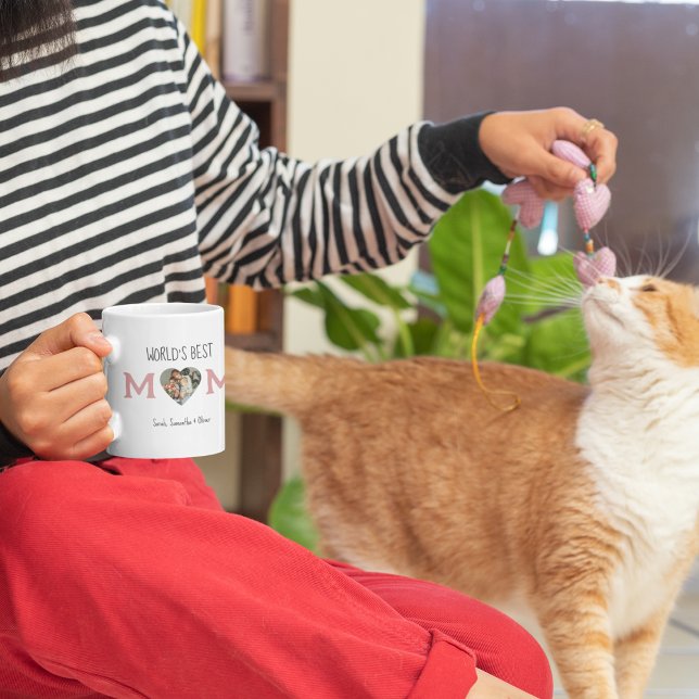 Personalisierte Foto-Tasse "Weltbeste Mama" Zweifarbige Tasse (Von Creator hochgeladen)