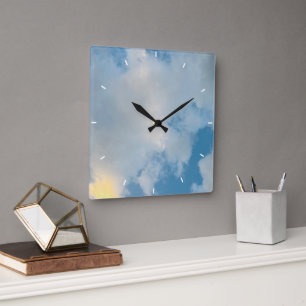 Personalisierte Foto-Uhr für benutzerdefinierte Se Quadratische Wanduhr