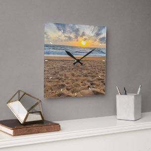 Personalisierte Foto-Uhr für benutzerdefinierte Se Quadratische Wanduhr