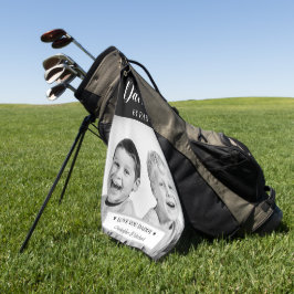 Personalisierte Foto- und Message-Golf-Kopfabdecku Golfhandtuch