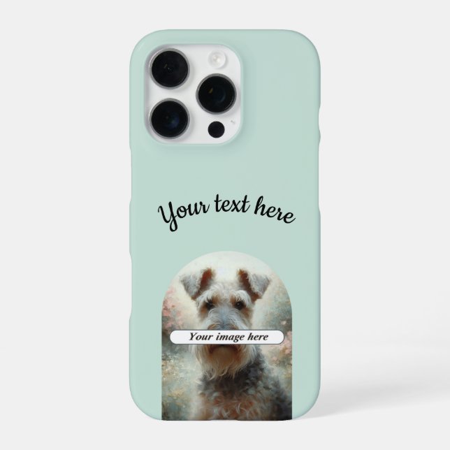 Personalisierte Foto- und Text-iPhone-Hülle Slim iPhone Hülle (Rückseite)