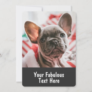 Personalisierte Foto- und Text-Rundumrandungen Einladung