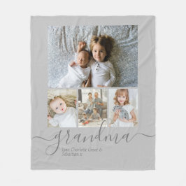 Personalisierte Foto- und Textfotografie Fleecedecke