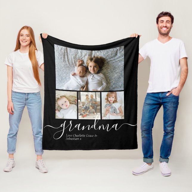 Personalisierte Foto- und Textfotografie Fleecedecke (Beispiel)