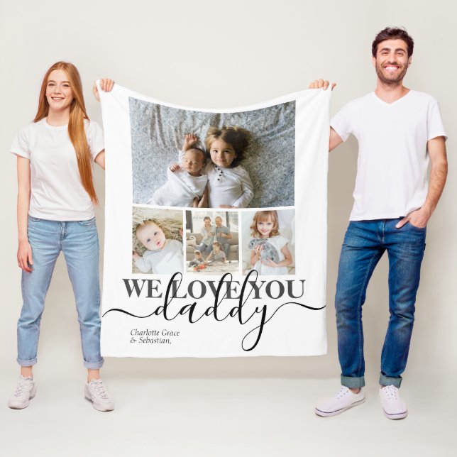 Personalisierte Foto- und Textfotografie Fleecedecke (Beispiel)