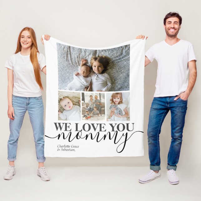 Personalisierte Foto- und Textfotografie Fleecedecke (Beispiel)