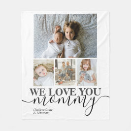 Personalisierte Foto- und Textfotografie Fleecedecke