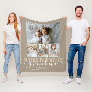 Personalisierte Foto- und Textfotografie Fleecedecke