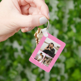 Personalisierte Foto- und Textfotografie Schlüsselanhänger