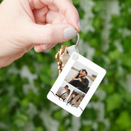 Personalisierte Foto- und Textfotografie Schlüsselanhänger