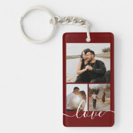 Personalisierte Foto- und Textfotografie Schlüsselanhänger