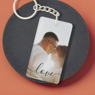 Personalisierte Foto- und Textfotografie Schlüsselanhänger