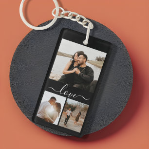 Personalisierte Foto- und Textfotografie Schlüsselanhänger
