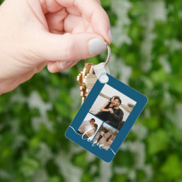Personalisierte Foto- und Textfotografie Schlüsselanhänger