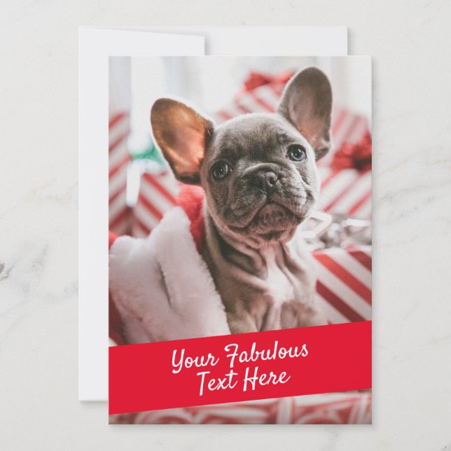 Personalisierte Foto- und Textkarte mit Umschlag Dankeskarte (Vorderseite)