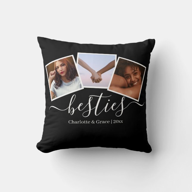 Personalisierte Foto- und Textmitarbeiterfreunde Kissen (Vorderseite)