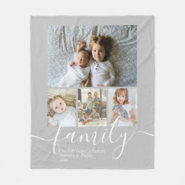Personalisierte Foto- und Textsammlung Fleecedecke