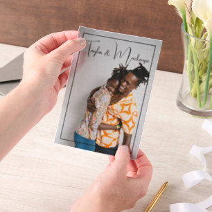 Personalisierte Foto- und Textüberlagerung