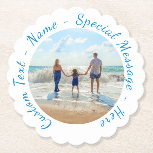 Personalisierte Foto-Unterlagen mit individuellem Untersetzer