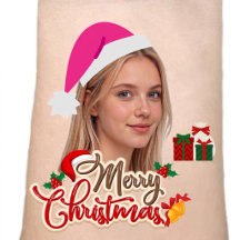 Personalisierte Foto-Weihnachtsmütze für den Weihn