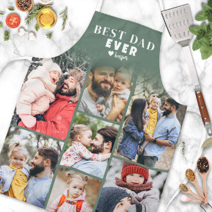 Personalisierte Fotocollage Bester Vater Schürze