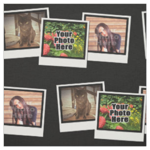 Personalisierte Fotocollage Drei-Foto-Schnappschus Stoff
