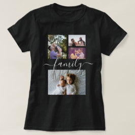 Personalisierte FotoCollage einer Familie T-Shirt