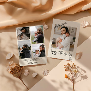 Personalisierte Fotocollage Erster Vatertag Einladung