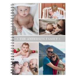 Personalisierte FotoCollage-Familie Notizblock