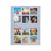 Personalisierte FotoCollage Family Light Dusty Blu